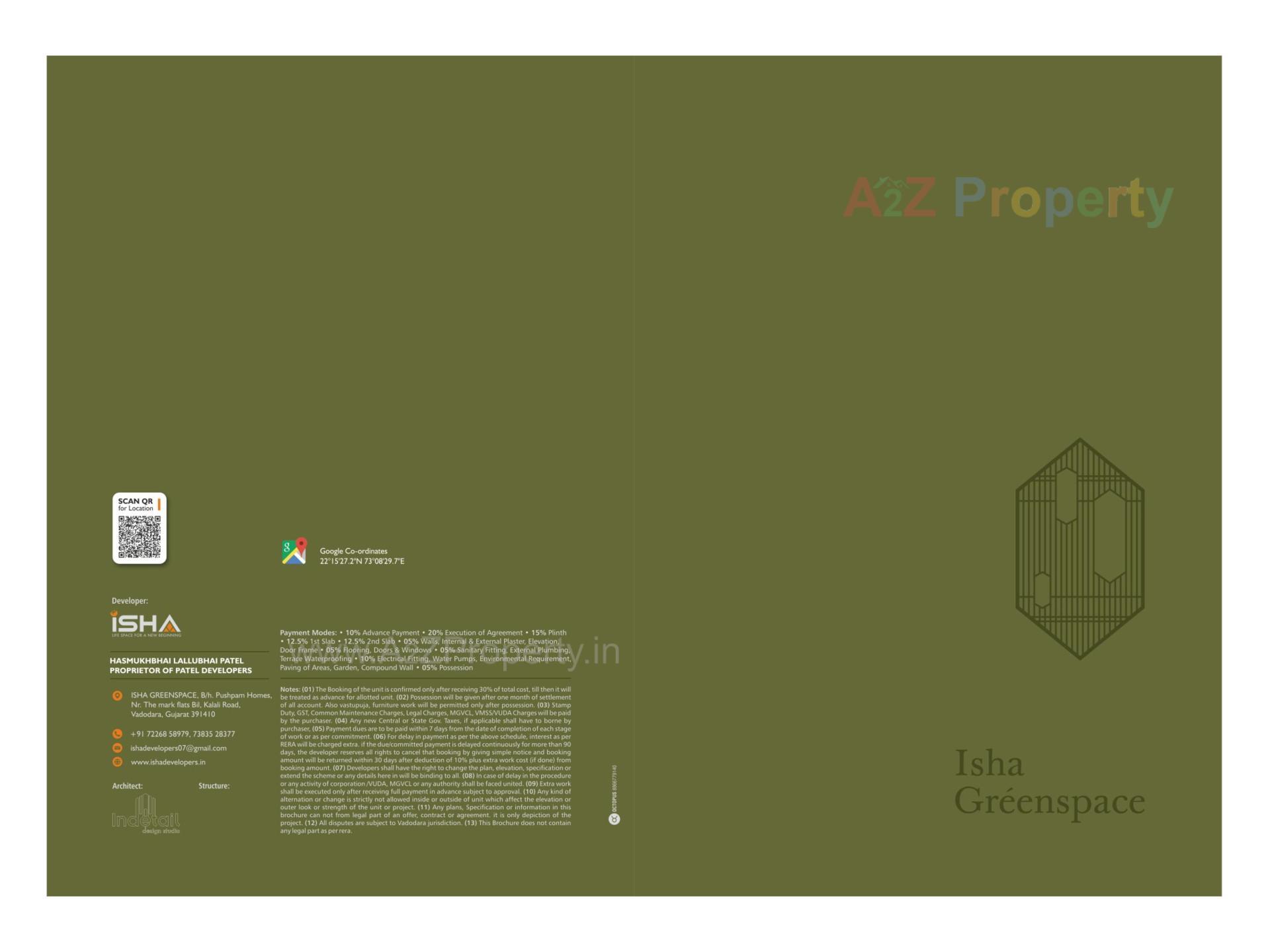  of real estate project Isha Greenspace located at Bil, Vadodara, Gujarat