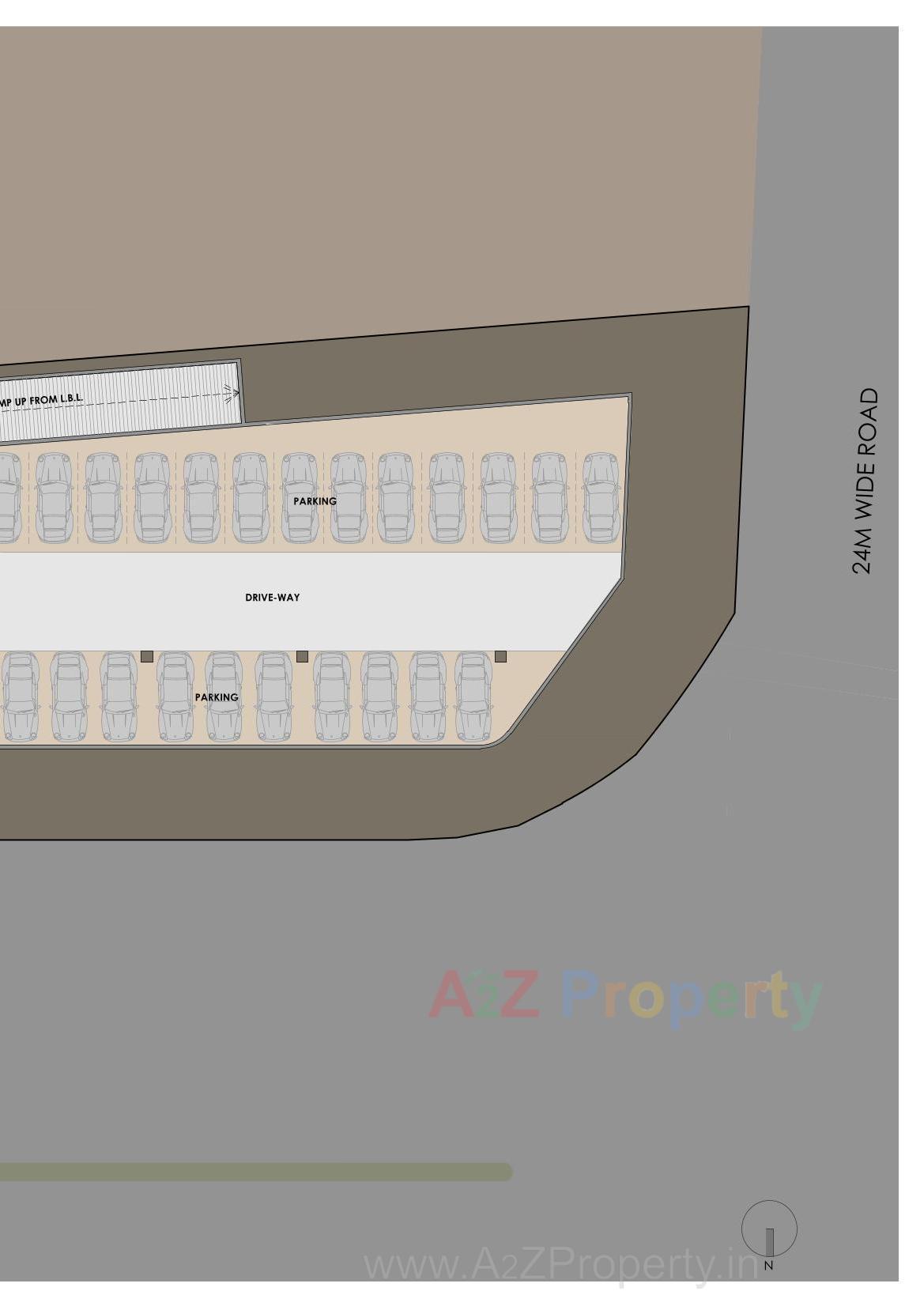 Layout of real estate project Ishaan located at Nagarwada, Vadodara, Gujarat