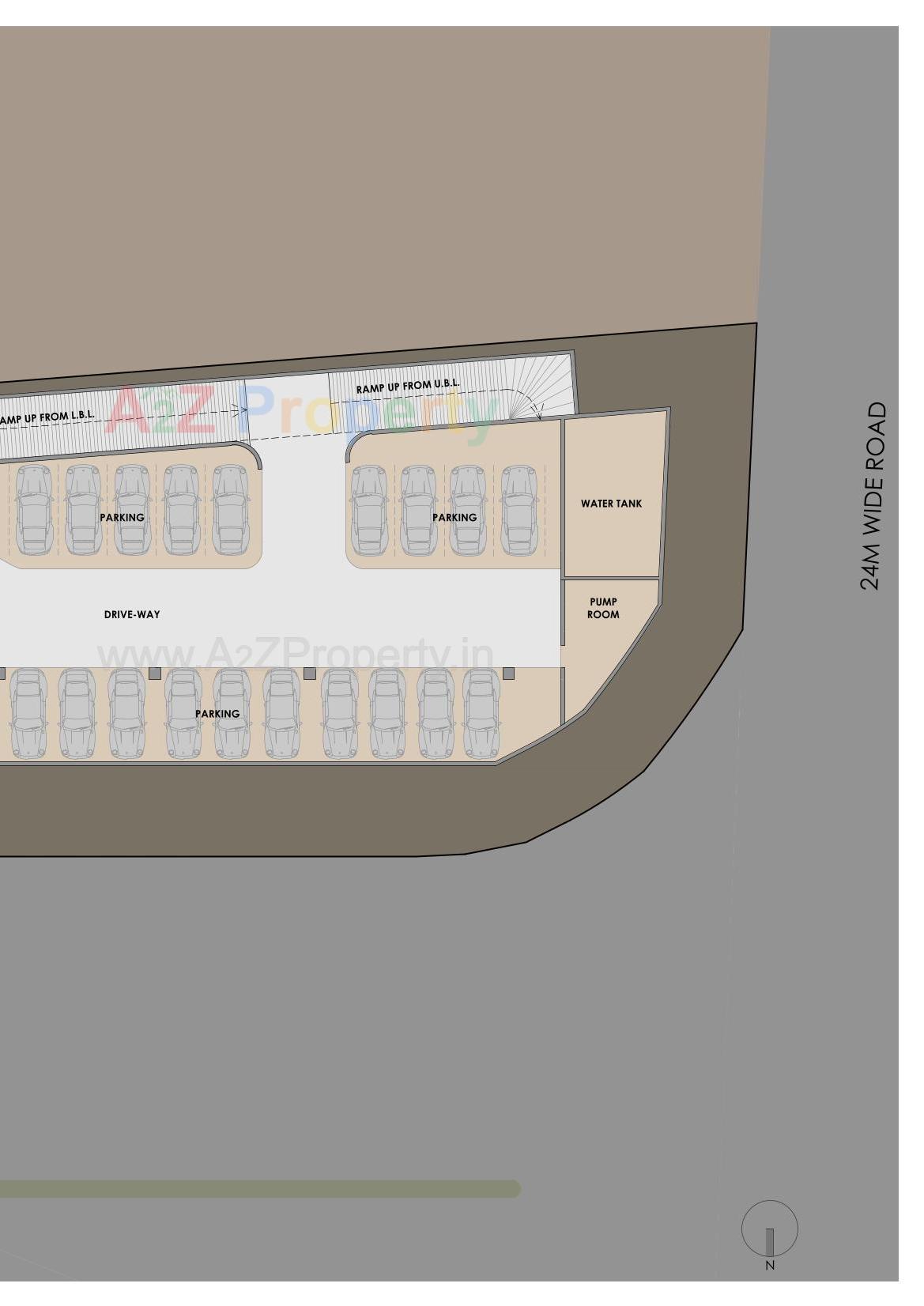 Layout of real estate project Ishaan located at Nagarwada, Vadodara, Gujarat