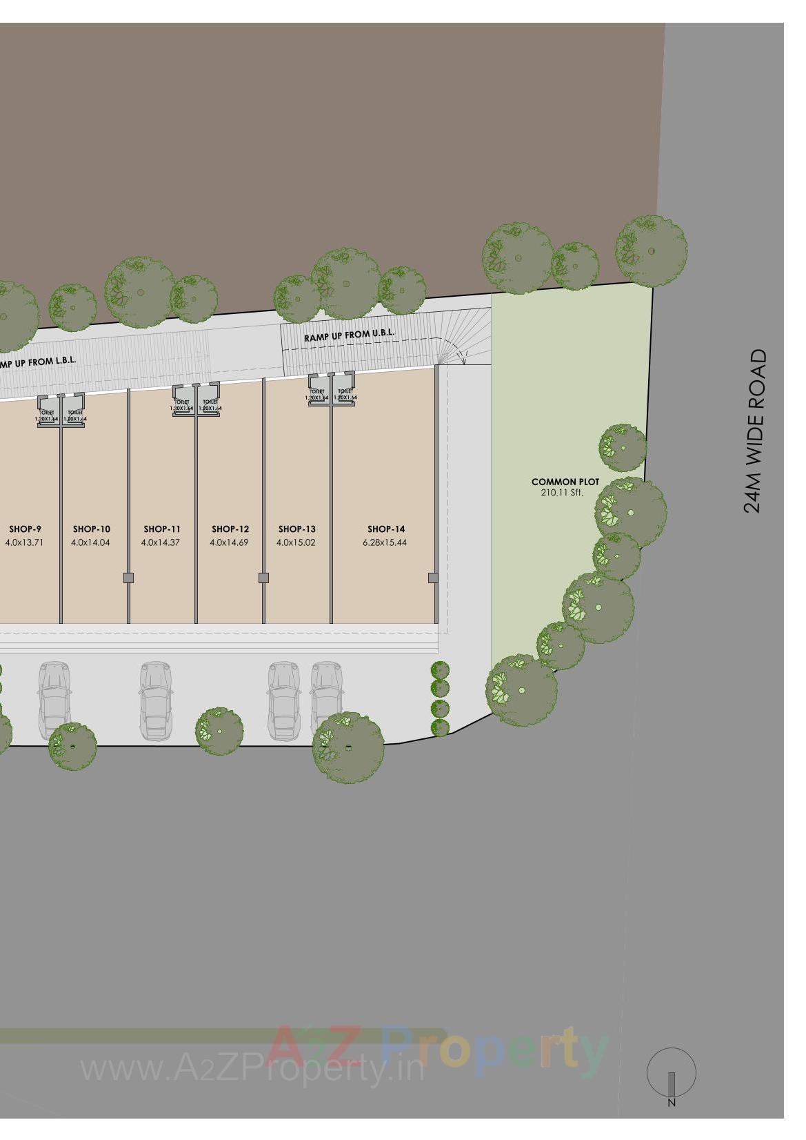 Layout of real estate project Ishaan located at Nagarwada, Vadodara, Gujarat