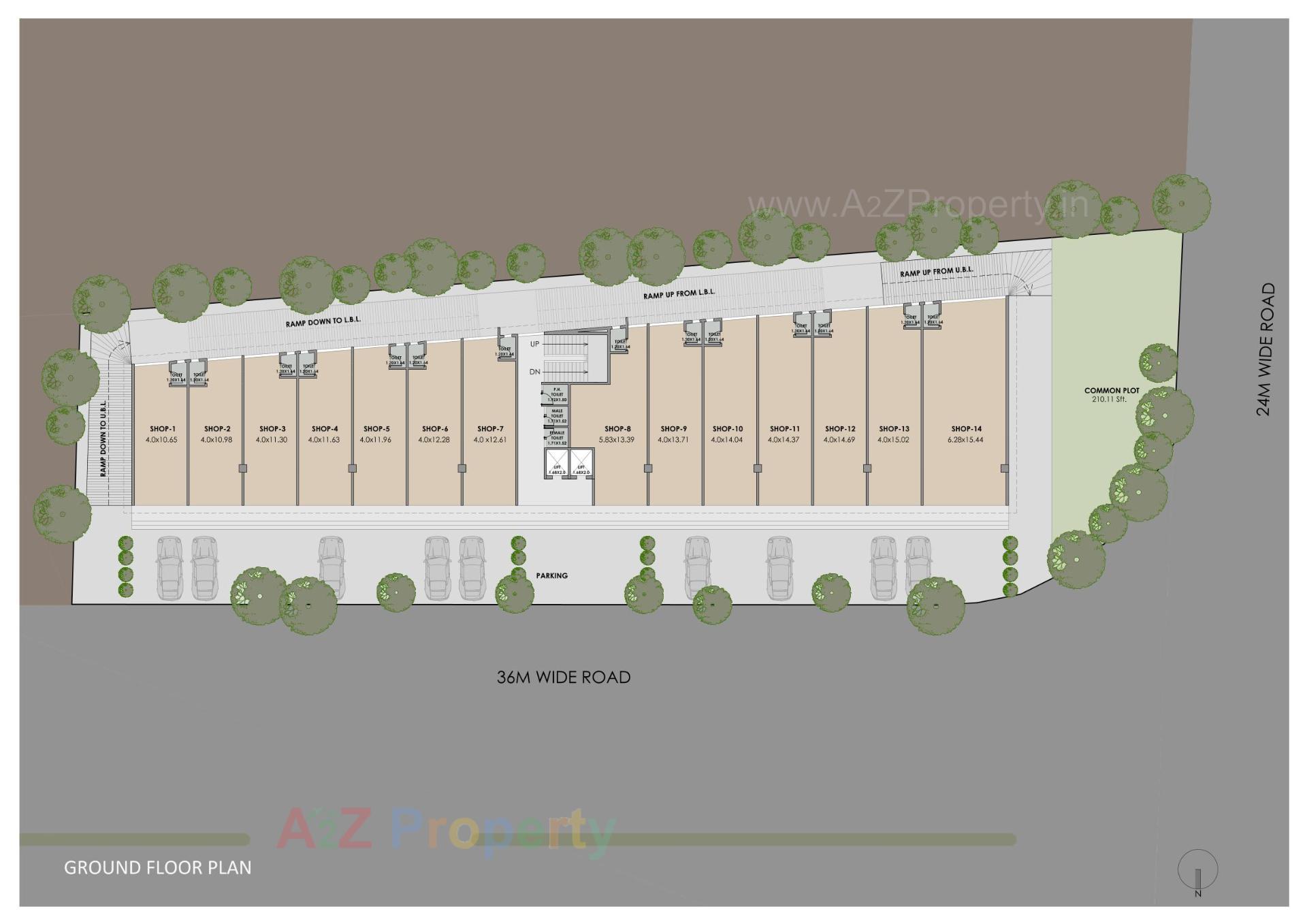Layout of real estate project Ishaan located at Nagarwada, Vadodara, Gujarat