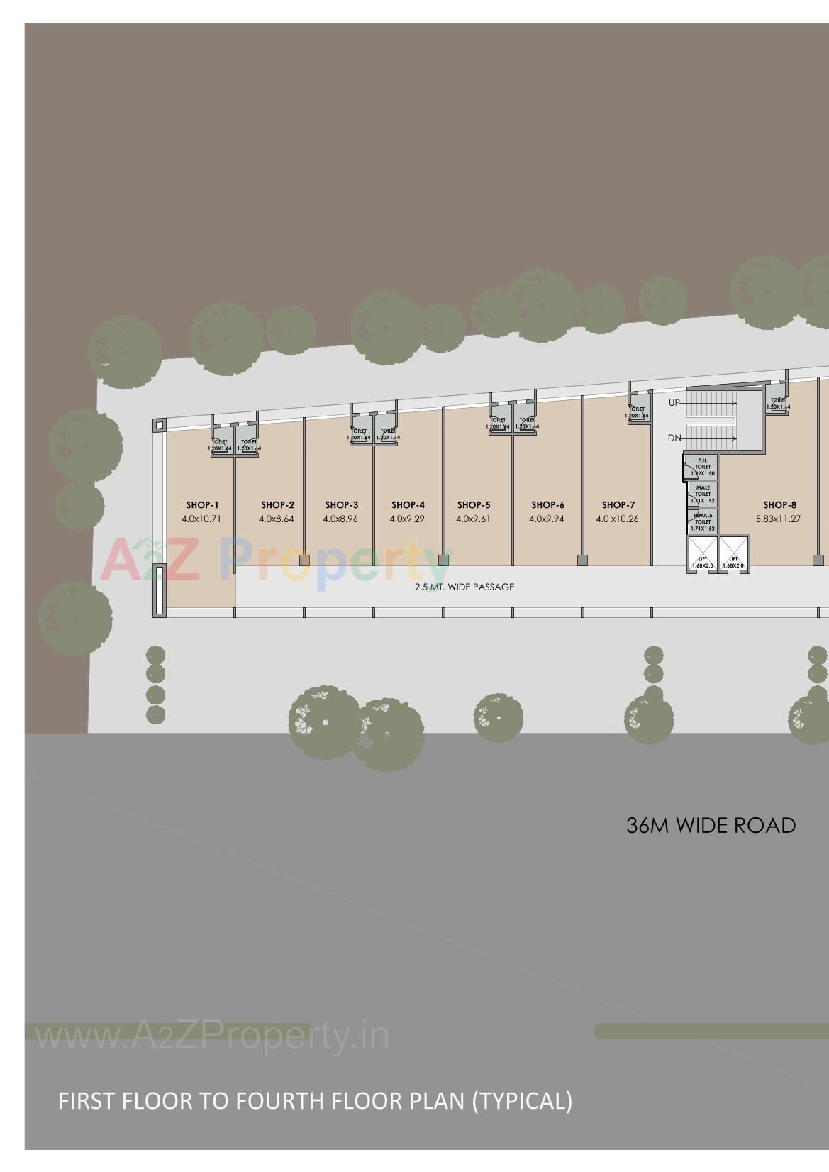 Layout of real estate project Ishaan located at Nagarwada, Vadodara, Gujarat
