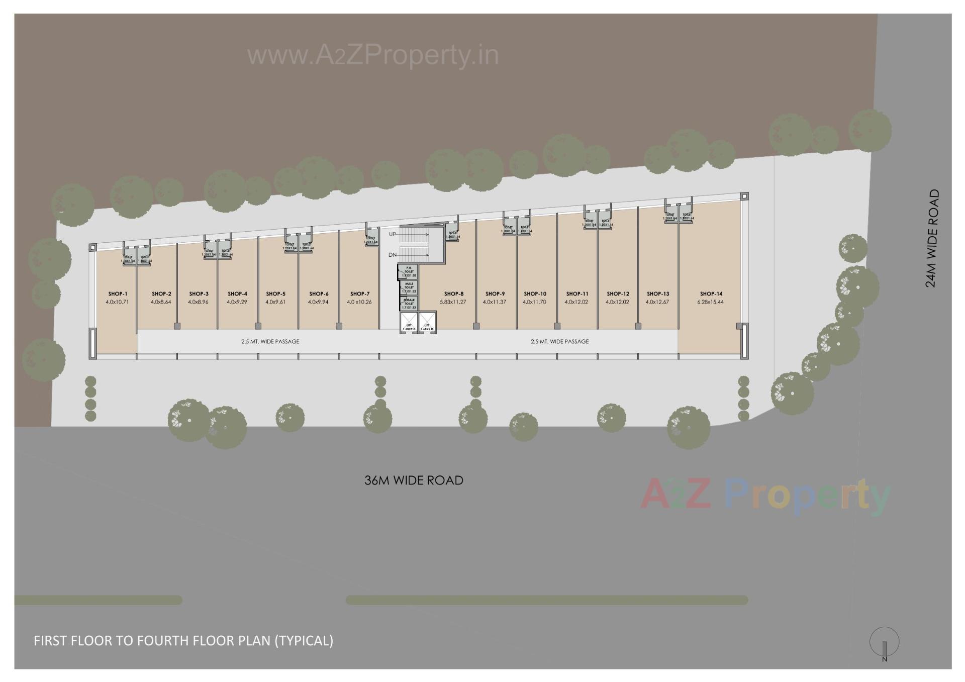 Layout of real estate project Ishaan located at Nagarwada, Vadodara, Gujarat