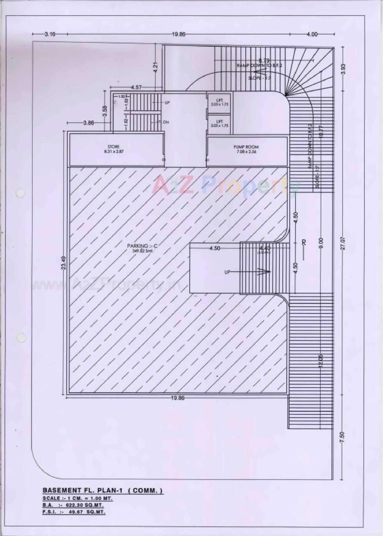 Layout of real estate project Ishaan located at Akota, Vadodara, Gujarat