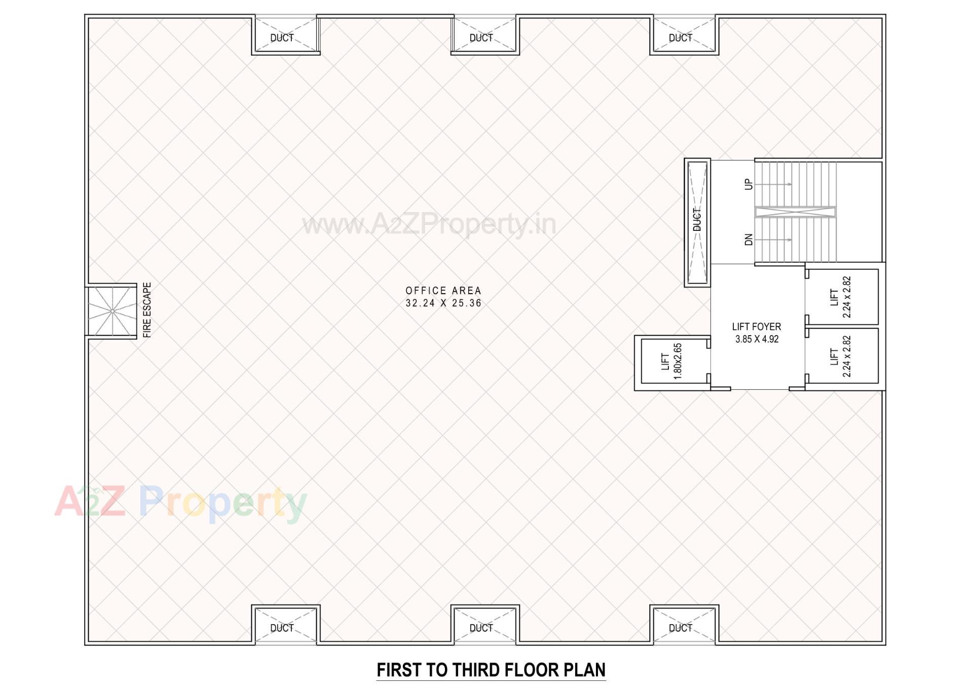 Layout of real estate project Ishan located at Subhanpura, Vadodara, Gujarat