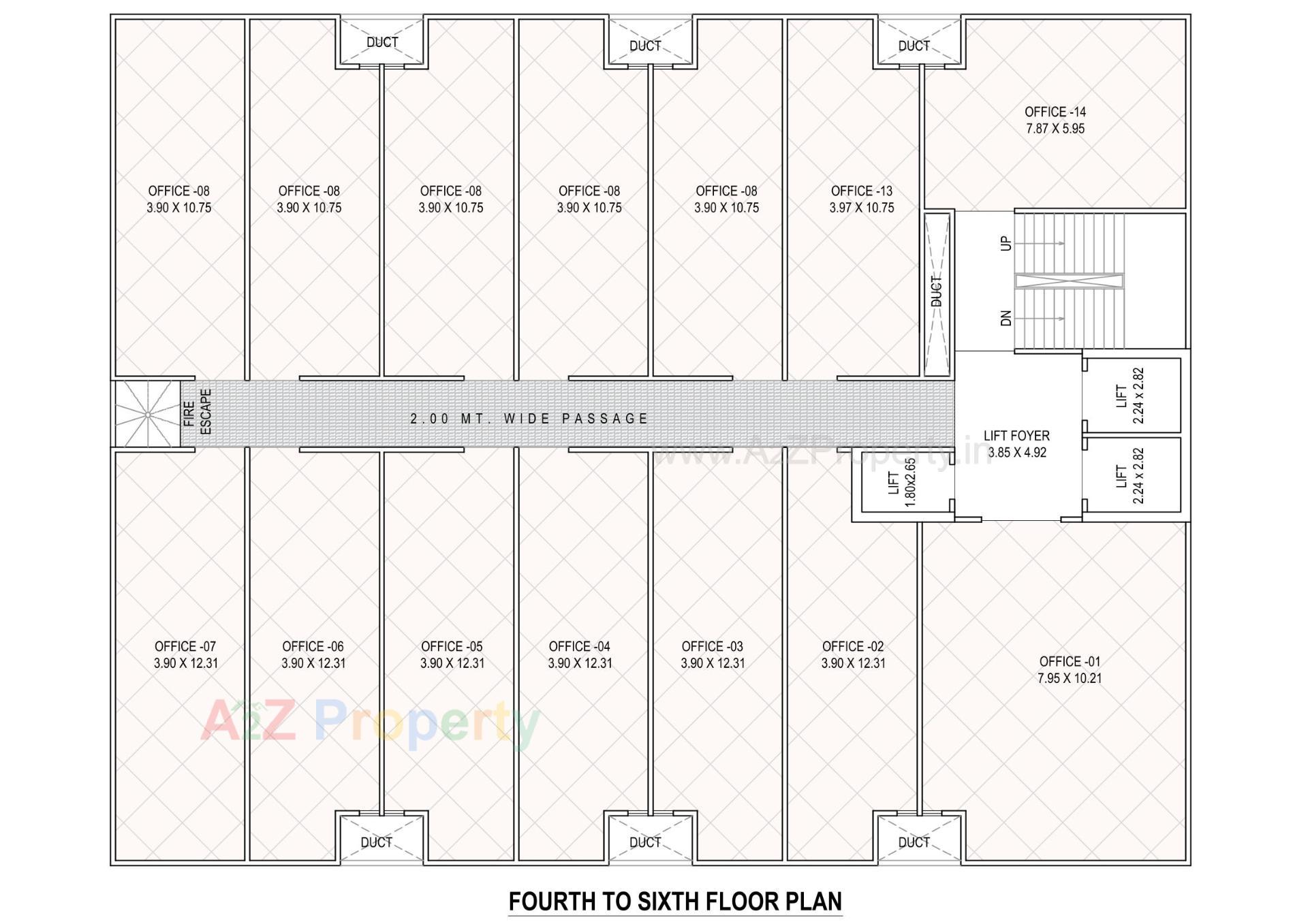 Layout of real estate project Ishan located at Subhanpura, Vadodara, Gujarat