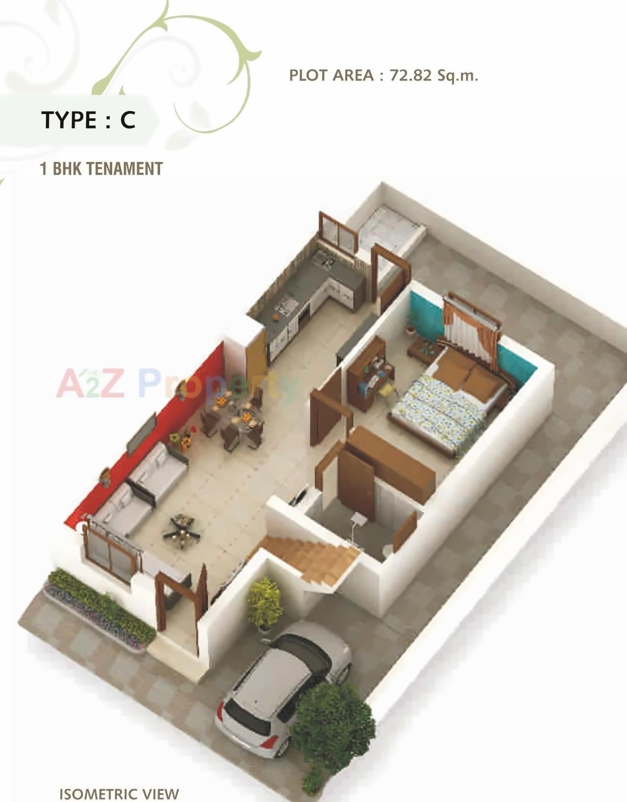 Layout of real estate project J P Greens located at Shripor-timbi, Vadodara, Gujarat