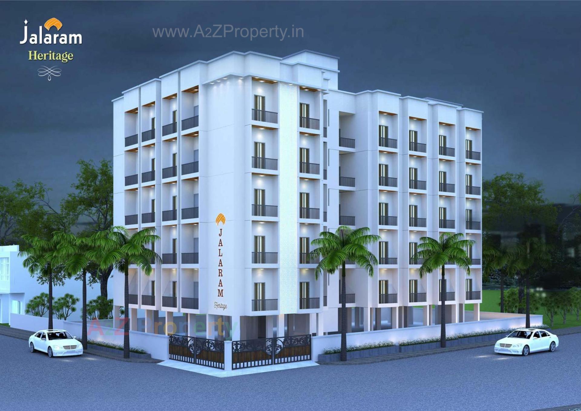 3D Elevation of real estate project Jalaram Heritage located at Tandalja, Vadodara, Gujarat