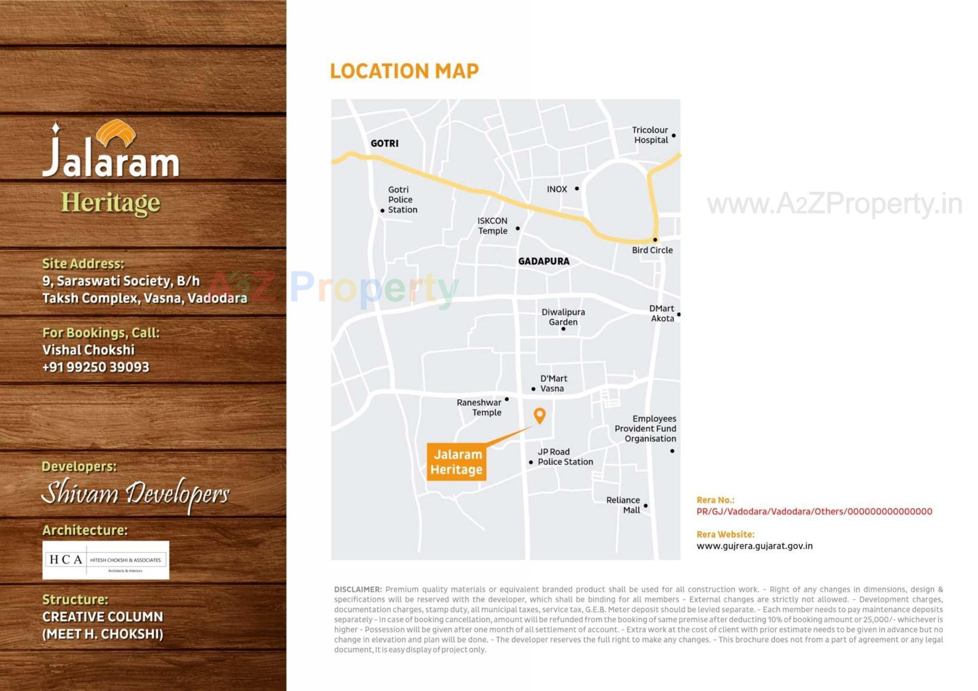  of real estate project Jalaram Heritage located at Tandalja, Vadodara, Gujarat