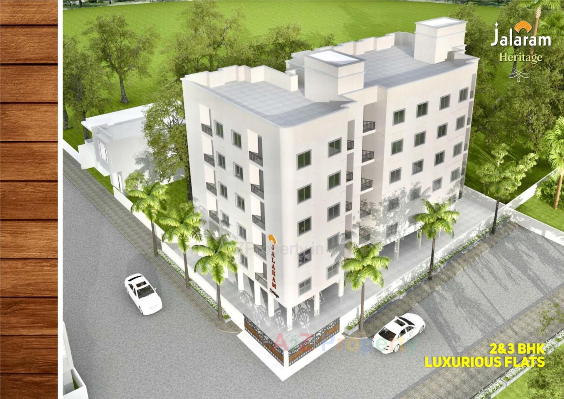 3D Elevation of real estate project Jalaram Heritage located at Tandalja, Vadodara, Gujarat