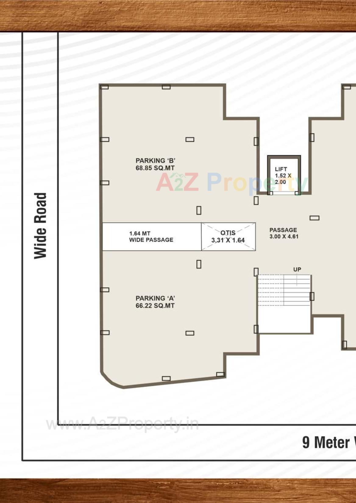 Layout of real estate project Jalaram Heritage located at Tandalja, Vadodara, Gujarat