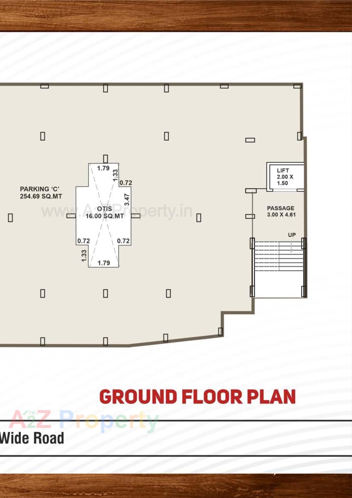 Layout of real estate project Jalaram Heritage located at Tandalja, Vadodara, Gujarat