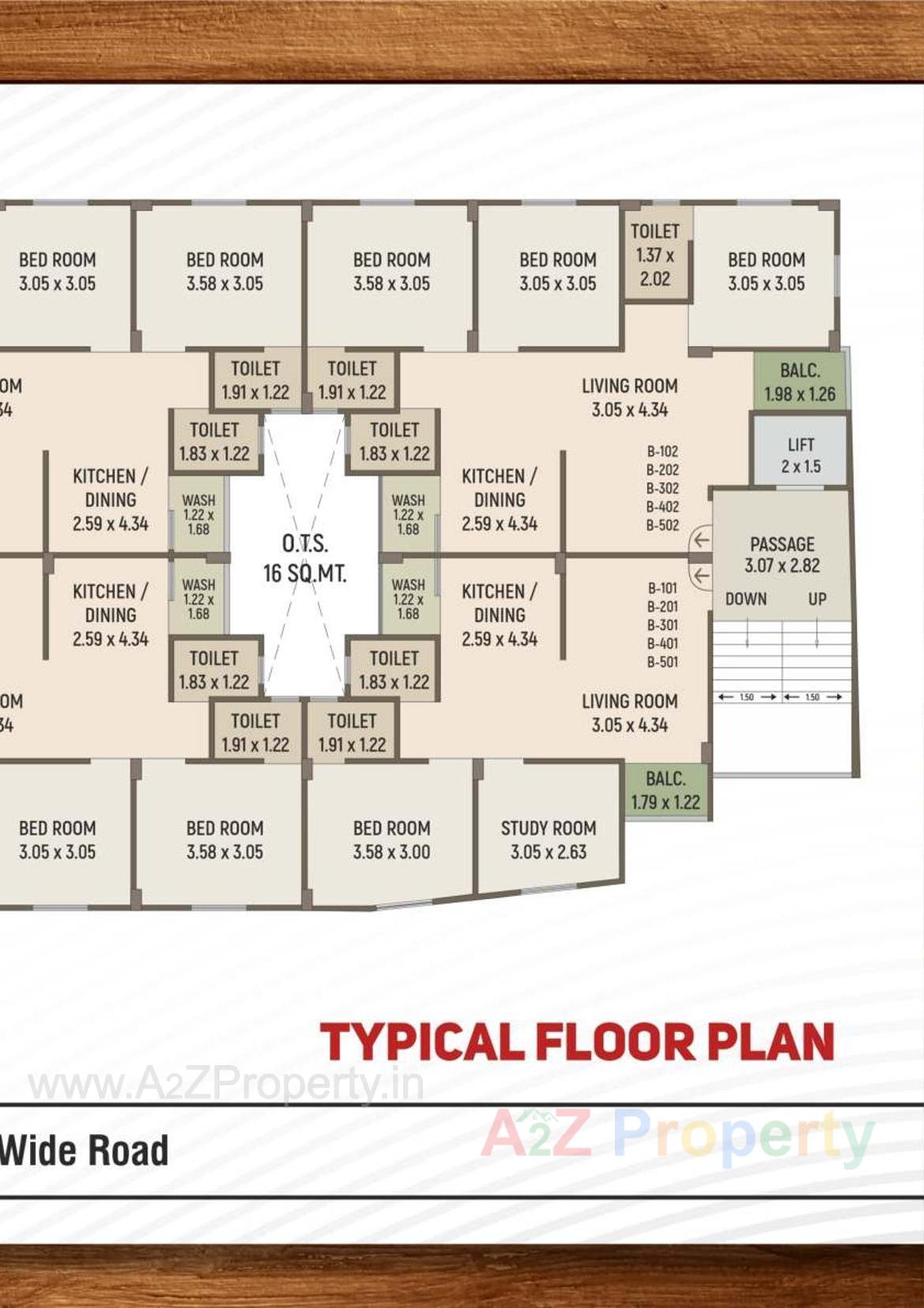 Layout of real estate project Jalaram Heritage located at Tandalja, Vadodara, Gujarat