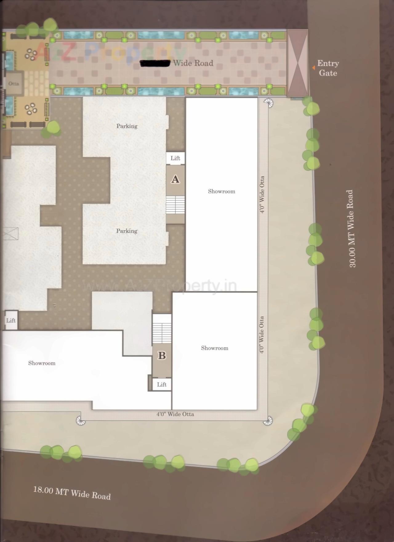 Layout of real estate project Jalsa located at Sevasi, Vadodara, Gujarat
