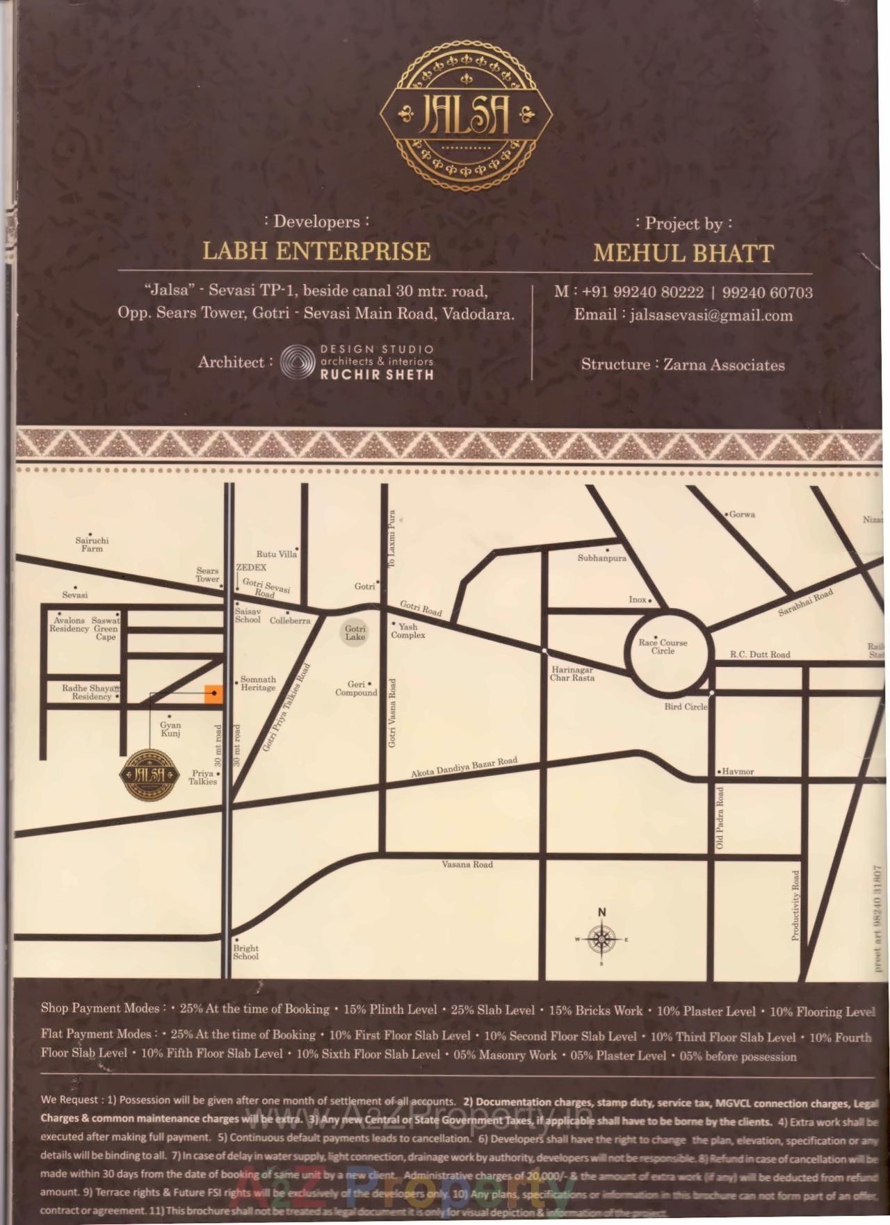  of real estate project Jalsa located at Sevasi, Vadodara, Gujarat