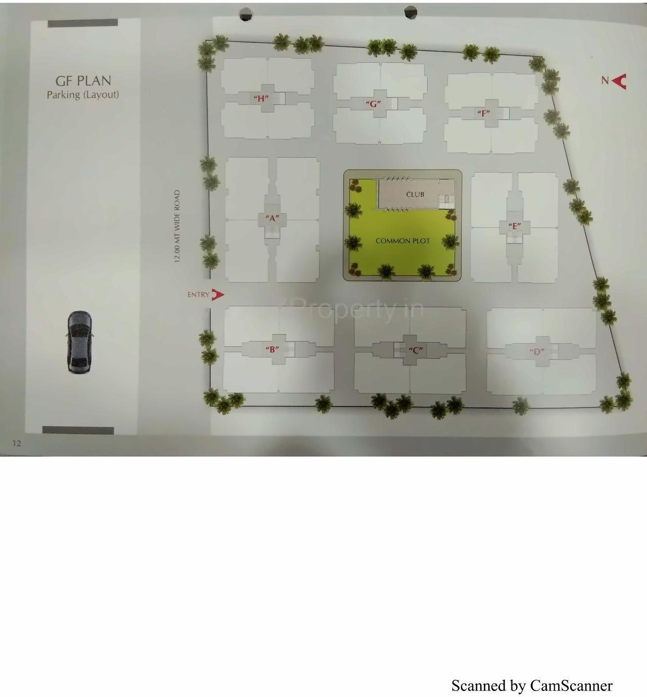 Layout of real estate project Jumeirah Park located at Tandalaja, Vadodara, Gujarat