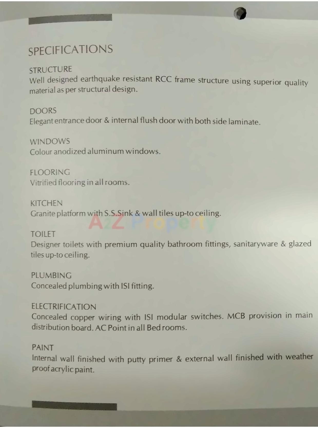 Project Specifications