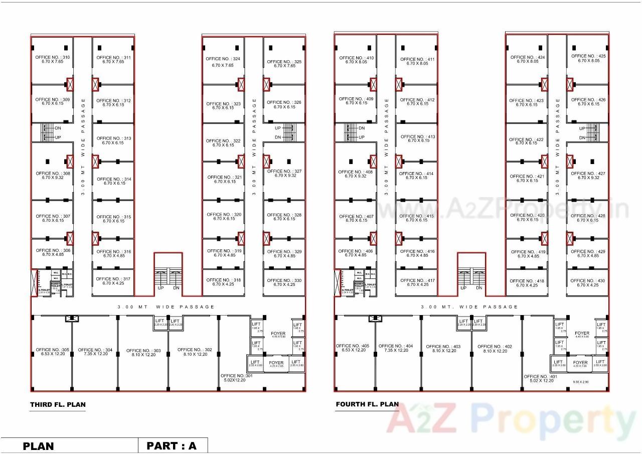 Layout of real estate project Jv Translife located at Nizampura, Vadodara, Gujarat