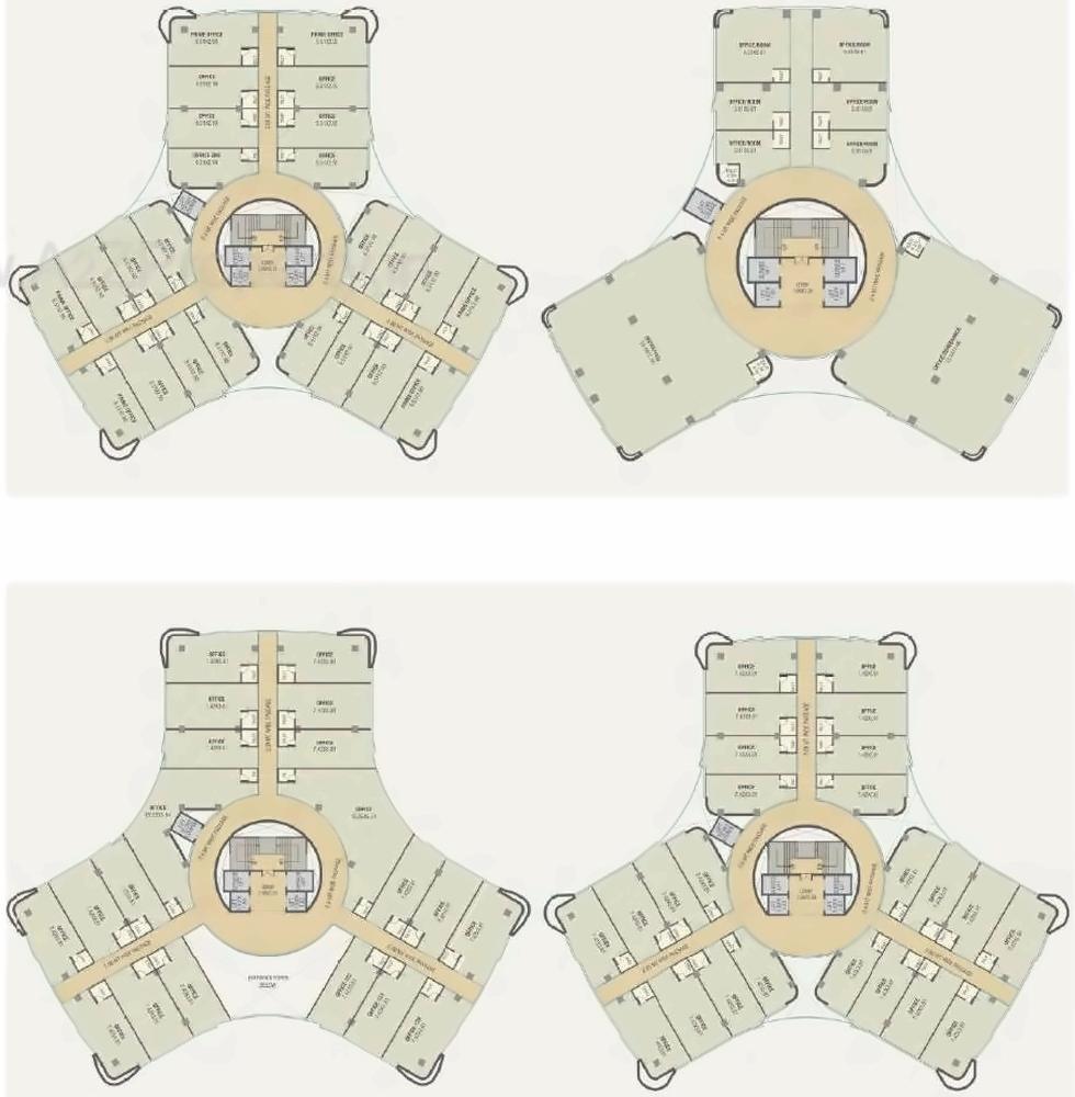 Layout of real estate project K 10 Grand located at Vadiwadi, Vadodara, Gujarat