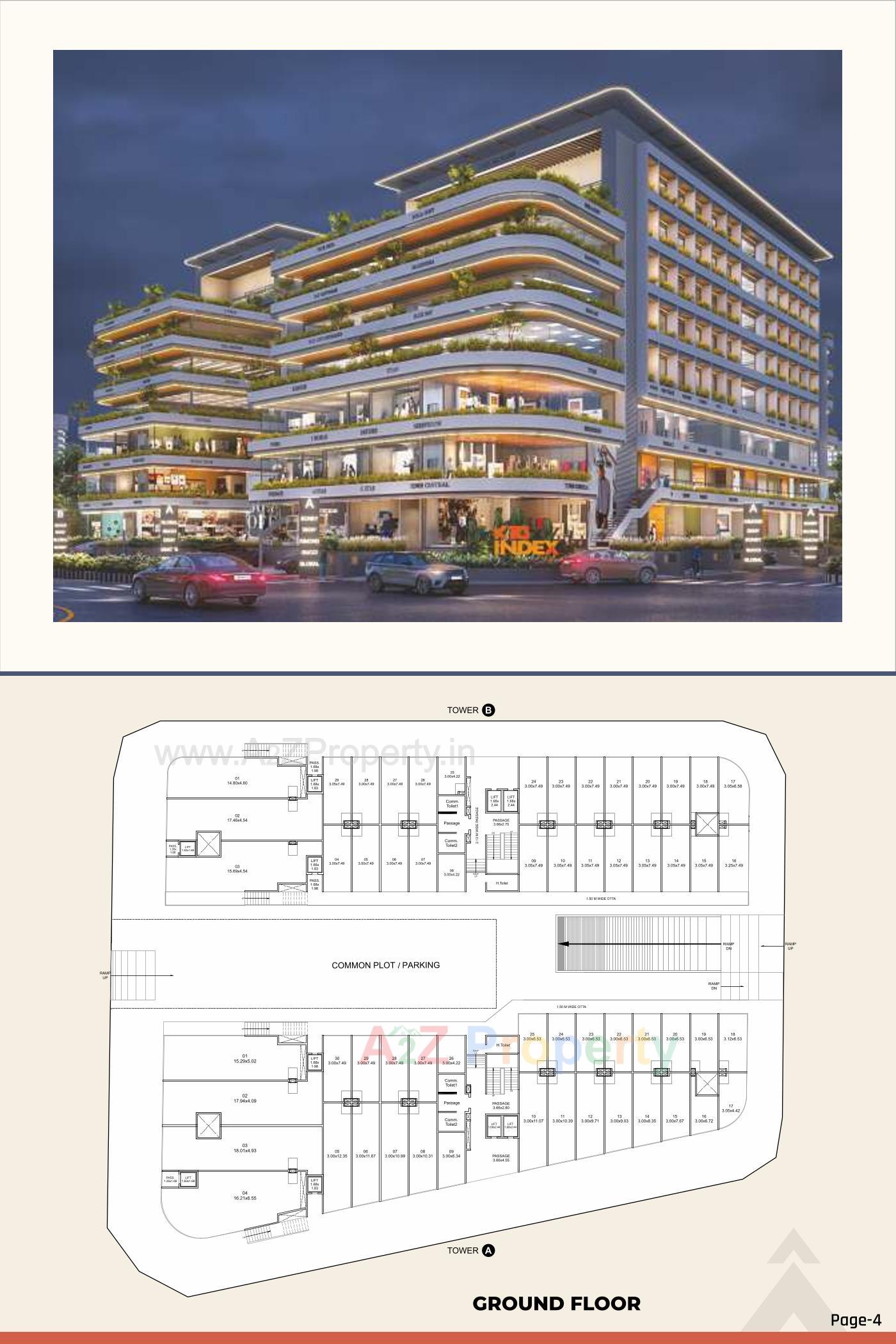 Layout of real estate project K10 Index located at V--kasba, Vadodara, Gujarat