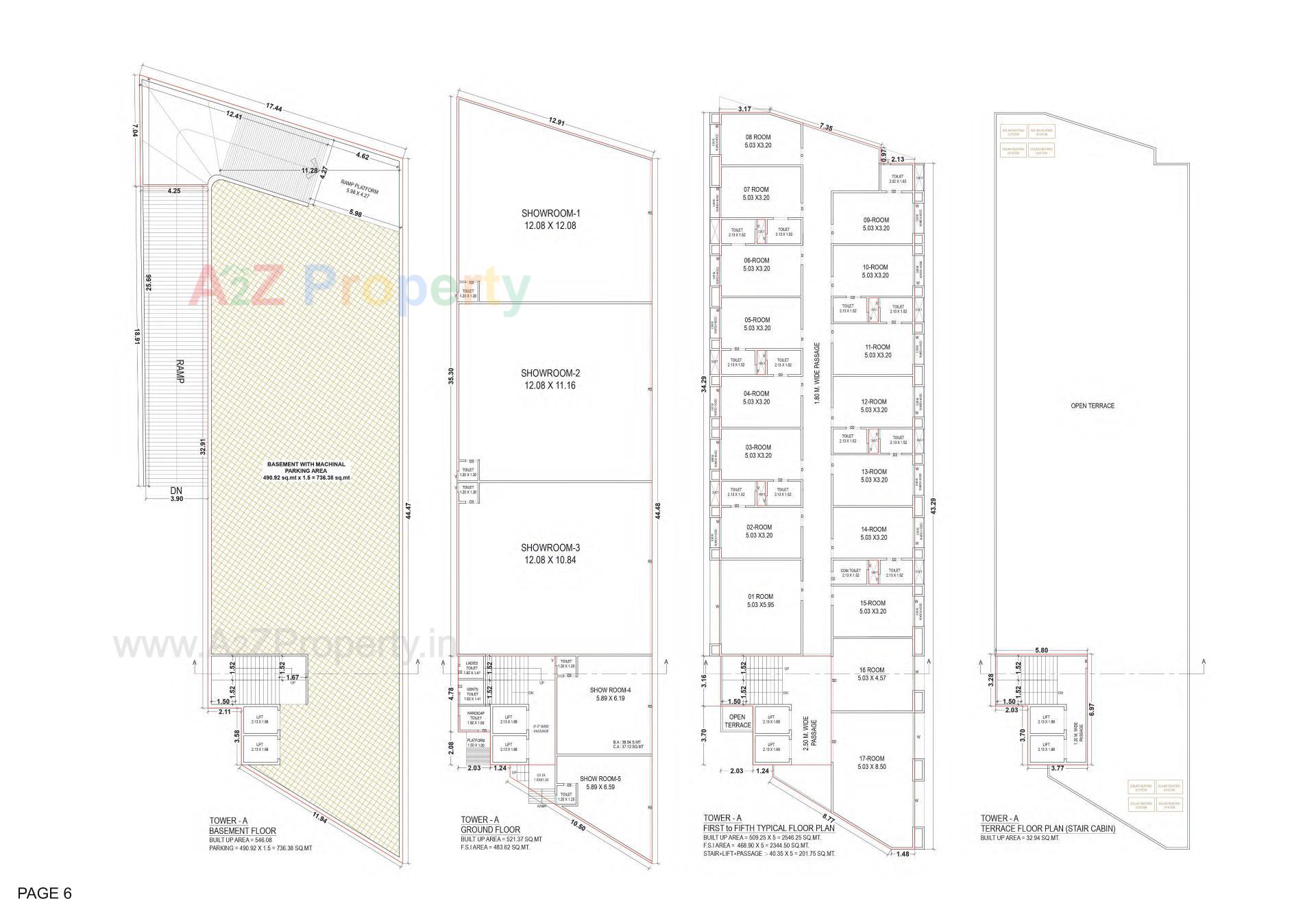 Layout of real estate project Kadji House located at Kalali, Vadodara, Gujarat