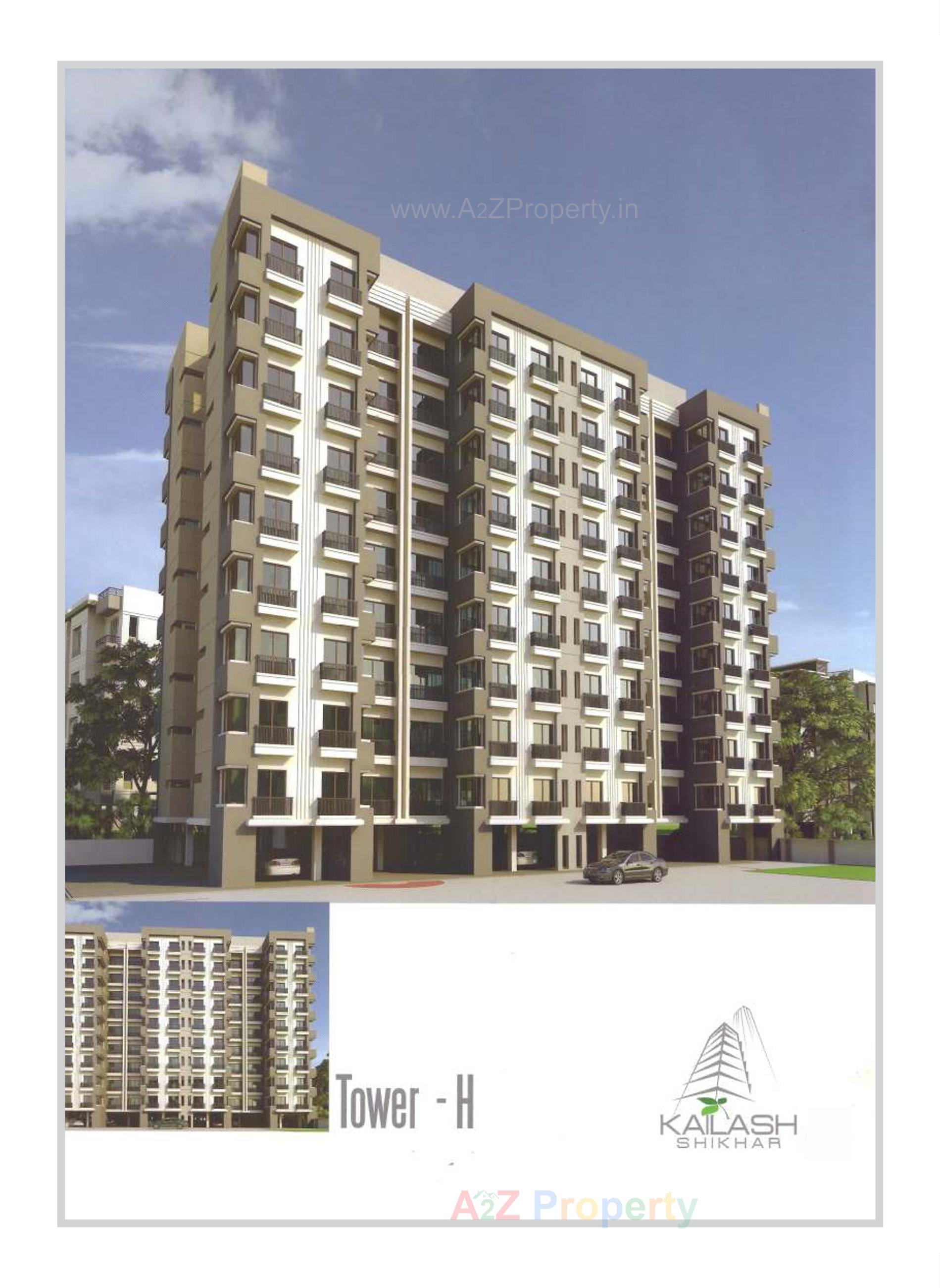 3D Elevation of real estate project Kailash Shikhar located at Atladara, Vadodara, Gujarat