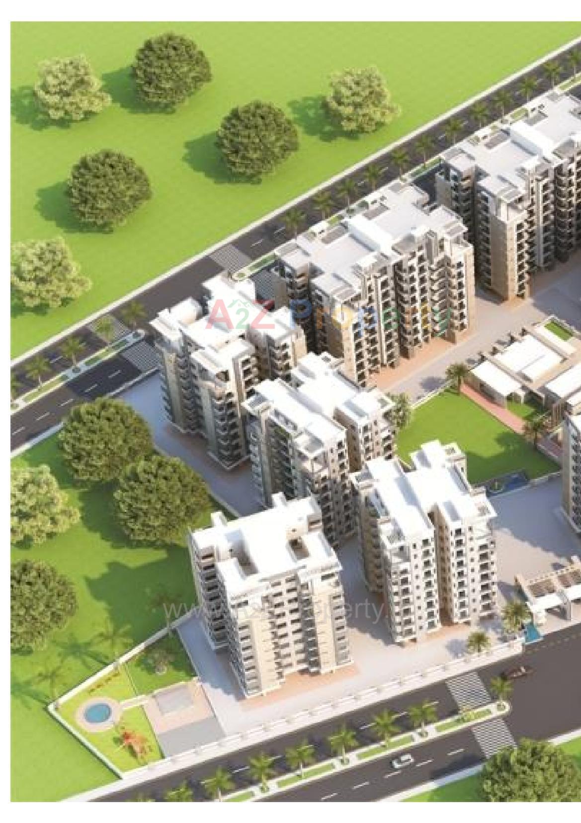 3D Elevation of real estate project Kailash Shikhar located at Atladara, Vadodara, Gujarat