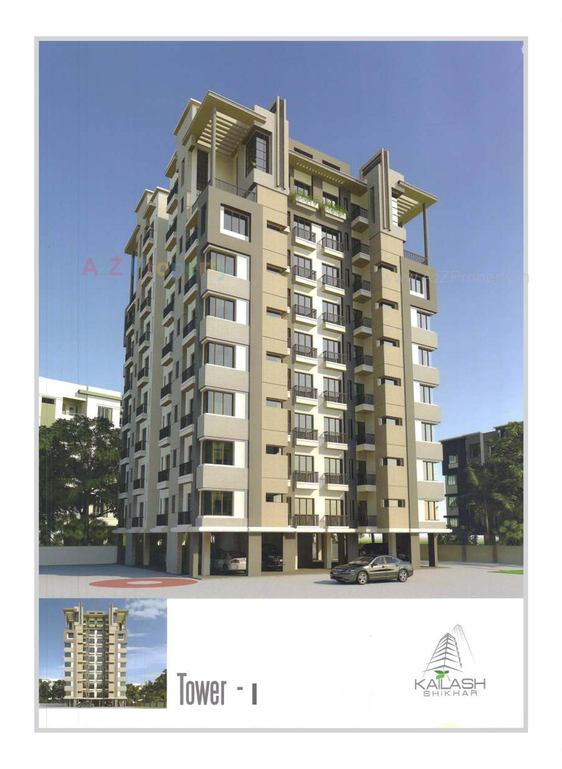 3D Elevation of real estate project Kailash Shikhar located at Atladara, Vadodara, Gujarat