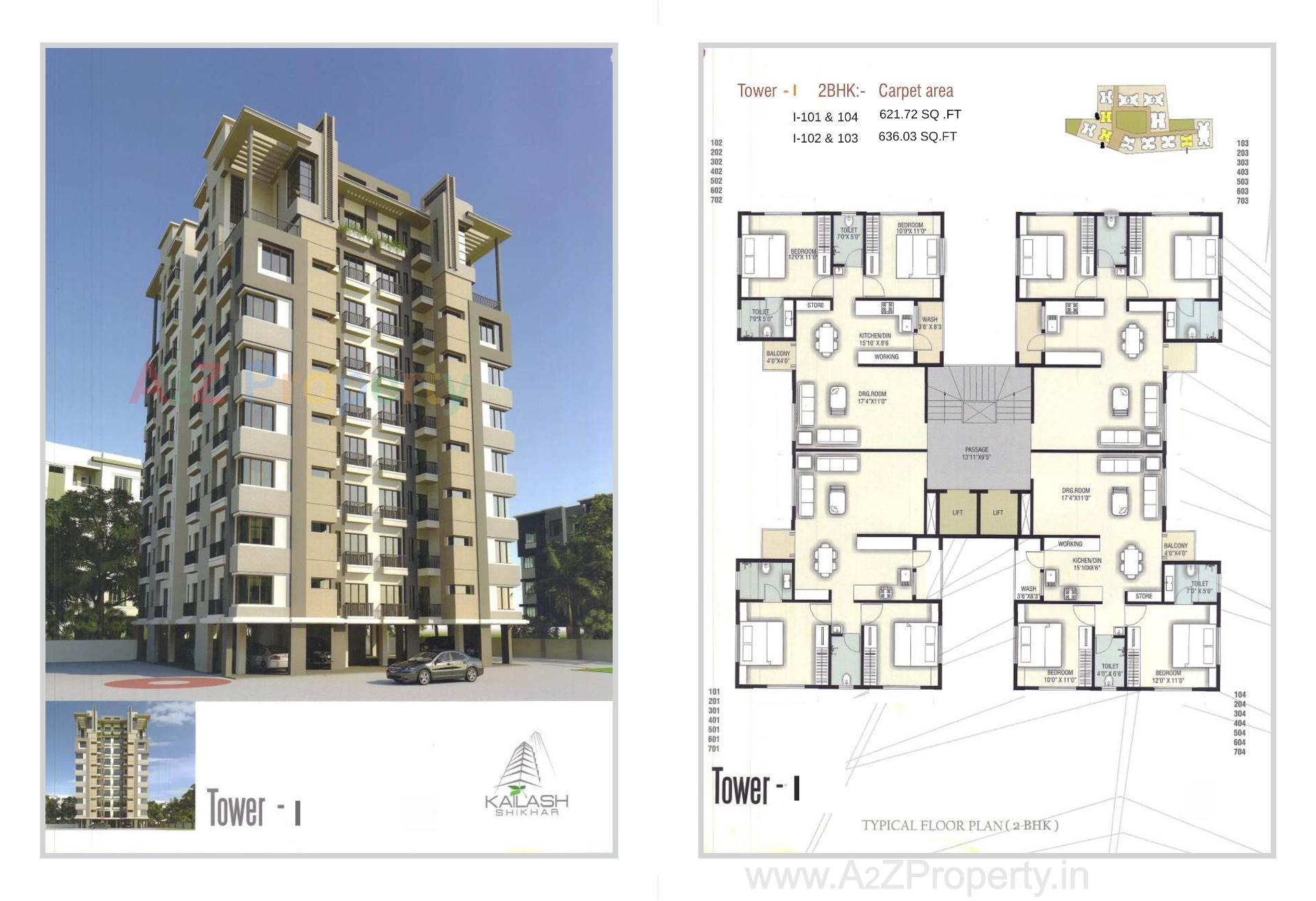 Layout of real estate project Kailash Shikhar located at Atladara, Vadodara, Gujarat