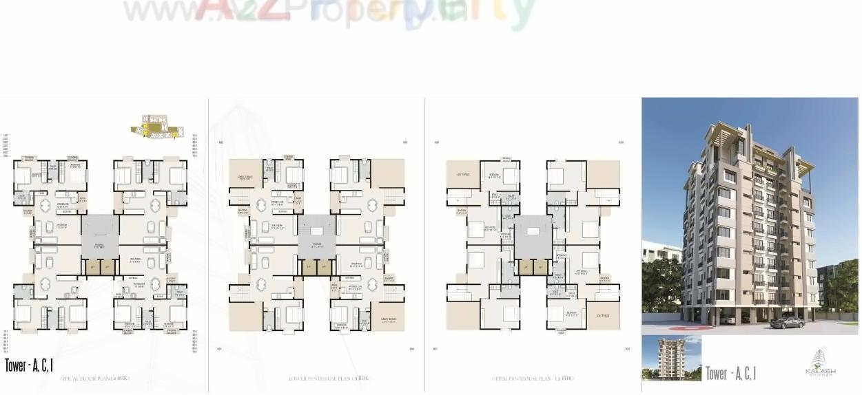 Layout of real estate project Kailash Shikhar located at Atladara, Vadodara, Gujarat