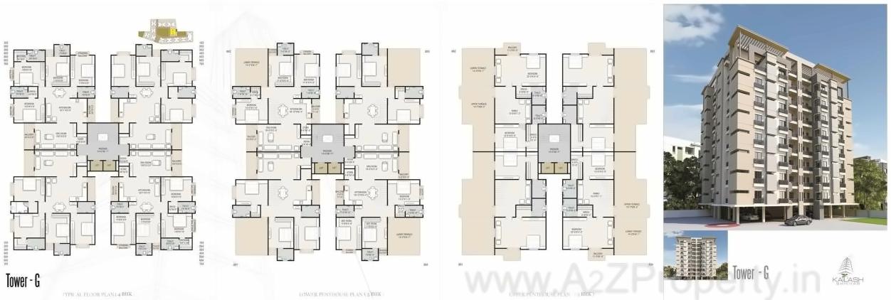Layout of real estate project Kailash Shikhar located at Atladara, Vadodara, Gujarat