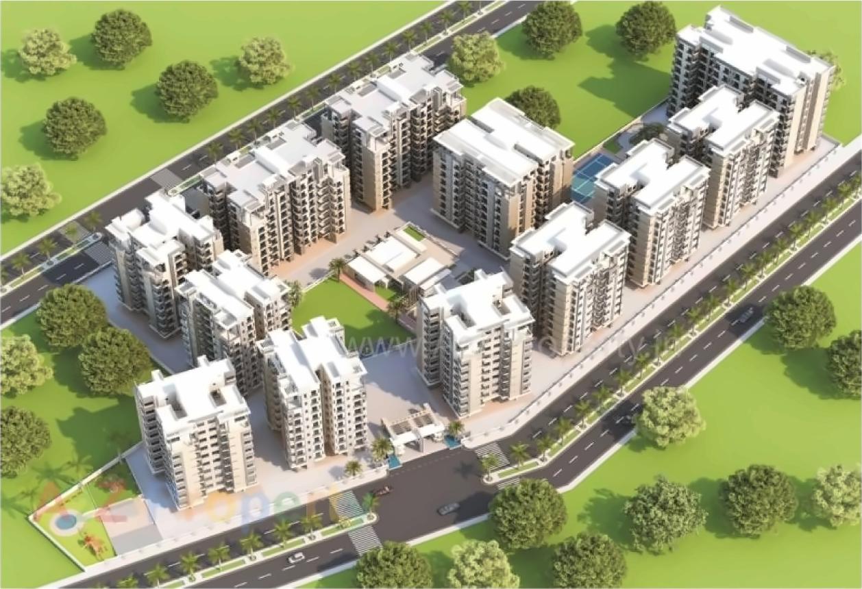 3D Elevation of real estate project Kailash Shikhar located at Atladara, Vadodara, Gujarat