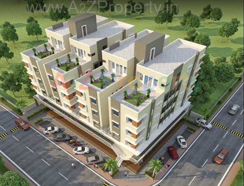 3D Elevation of real estate project Kalash Elite located at Bhayli, Vadodara, Gujarat