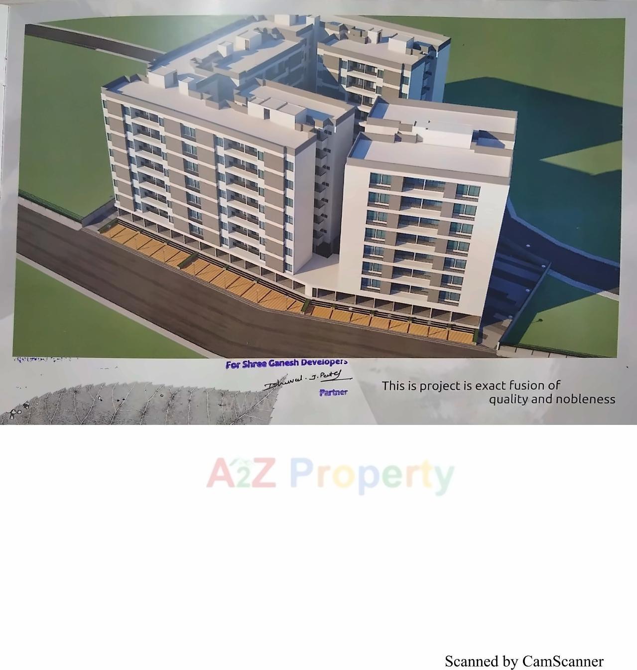 3D Elevation of real estate project Kalash Icon located at Tarsali, Vadodara, Gujarat