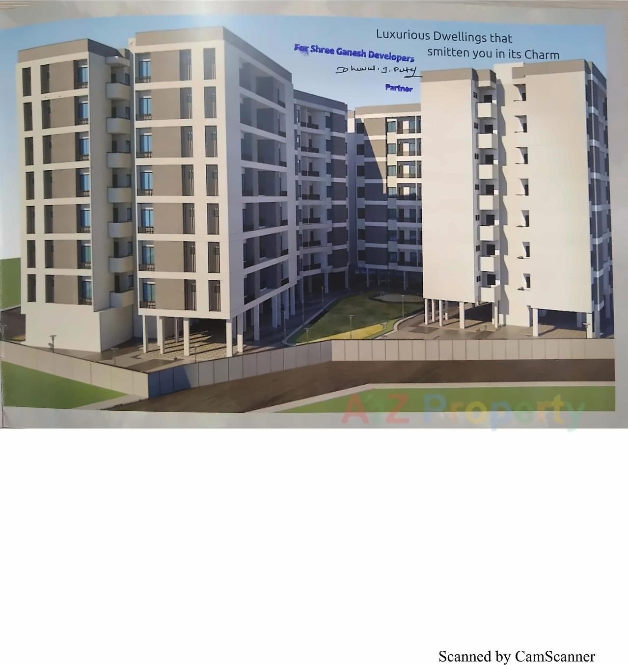 3D Elevation of real estate project Kalash Icon located at Tarsali, Vadodara, Gujarat
