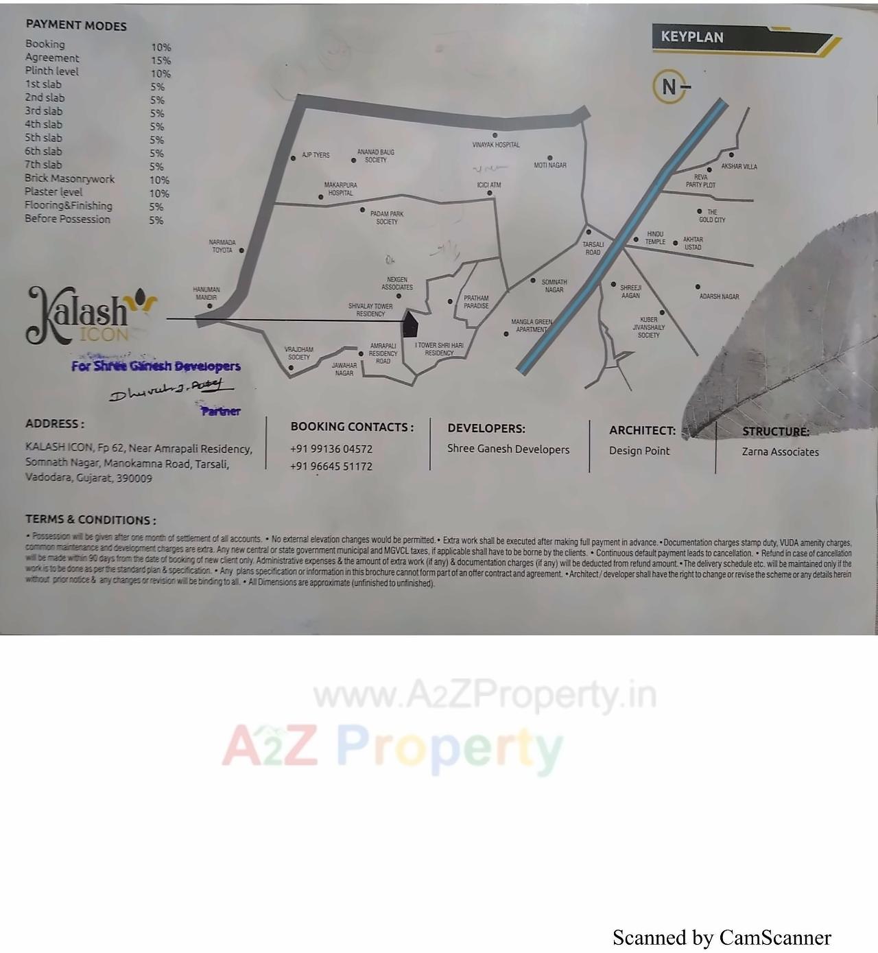  of real estate project Kalash Icon located at Tarsali, Vadodara, Gujarat