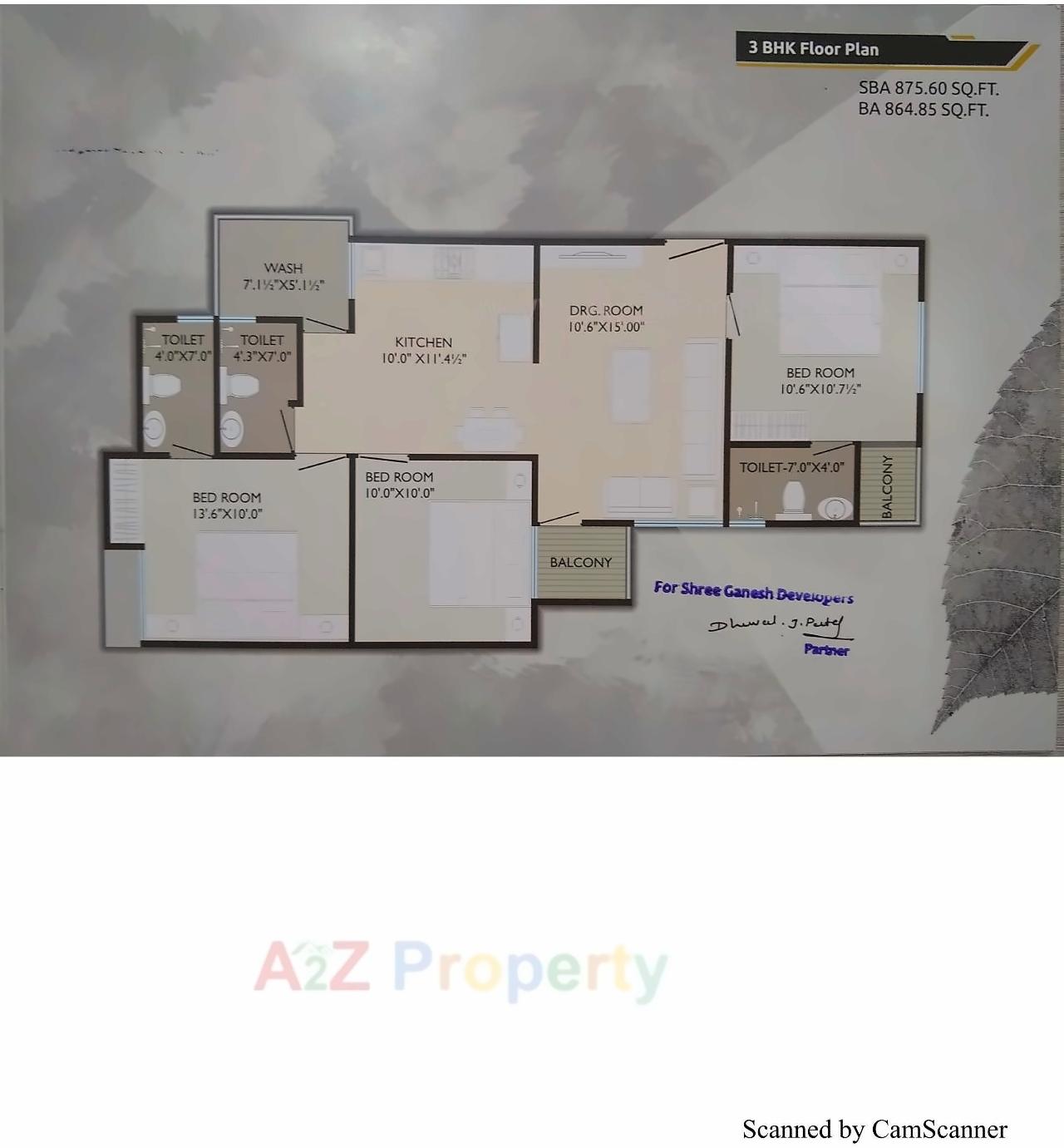 Layout of real estate project Kalash Icon located at Tarsali, Vadodara, Gujarat