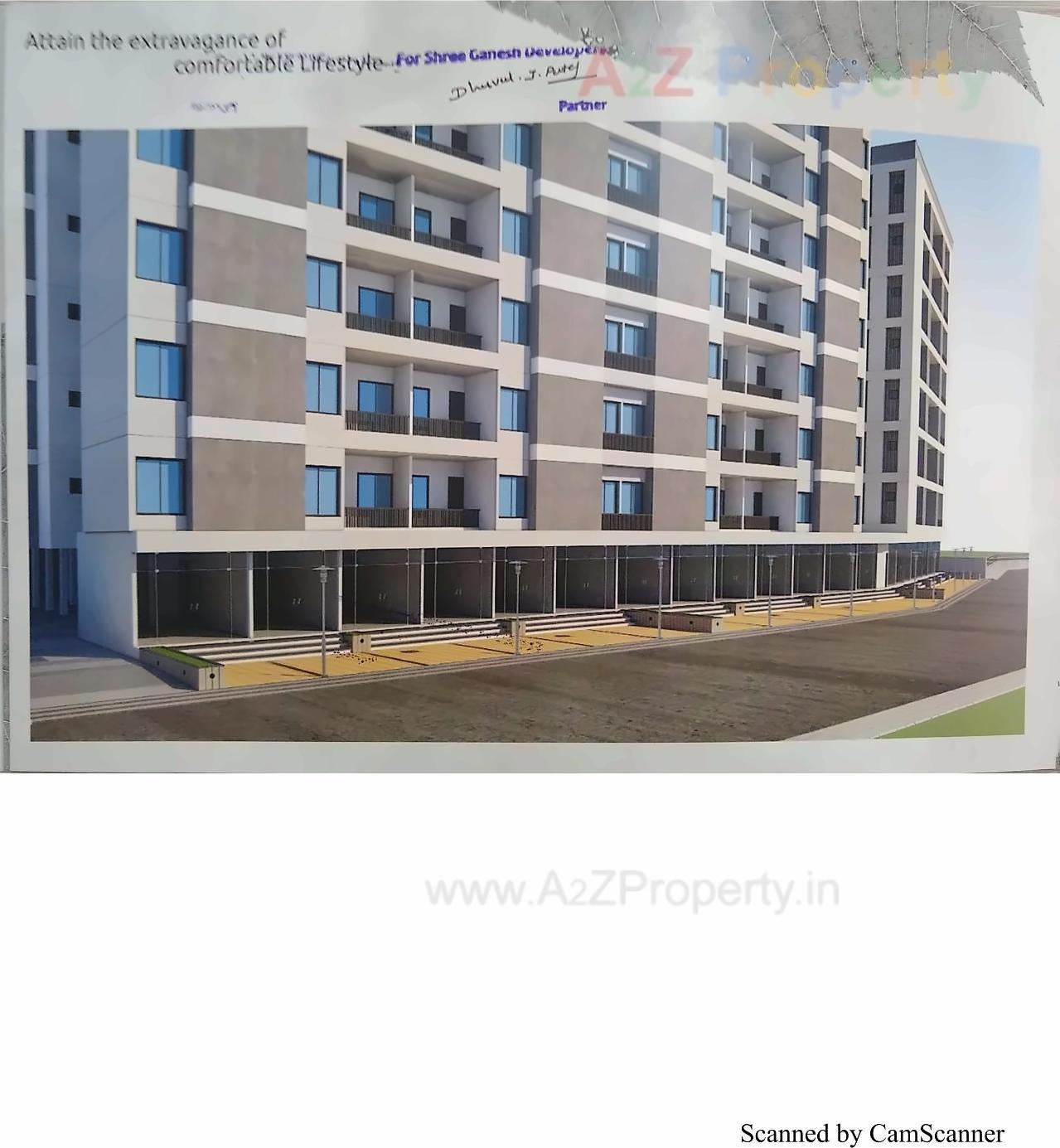 3D Elevation of real estate project Kalash Icon located at Tarsali, Vadodara, Gujarat