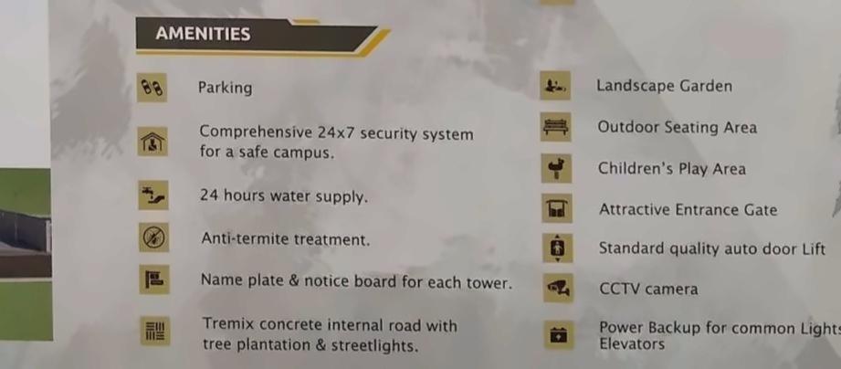 Amenities of Kalash Icon