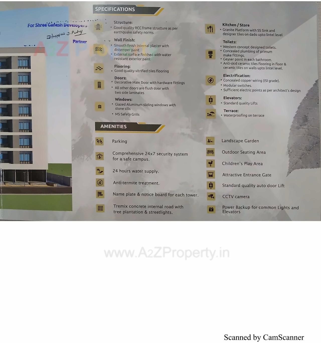  of real estate project Kalash Icon located at Tarsali, Vadodara, Gujarat