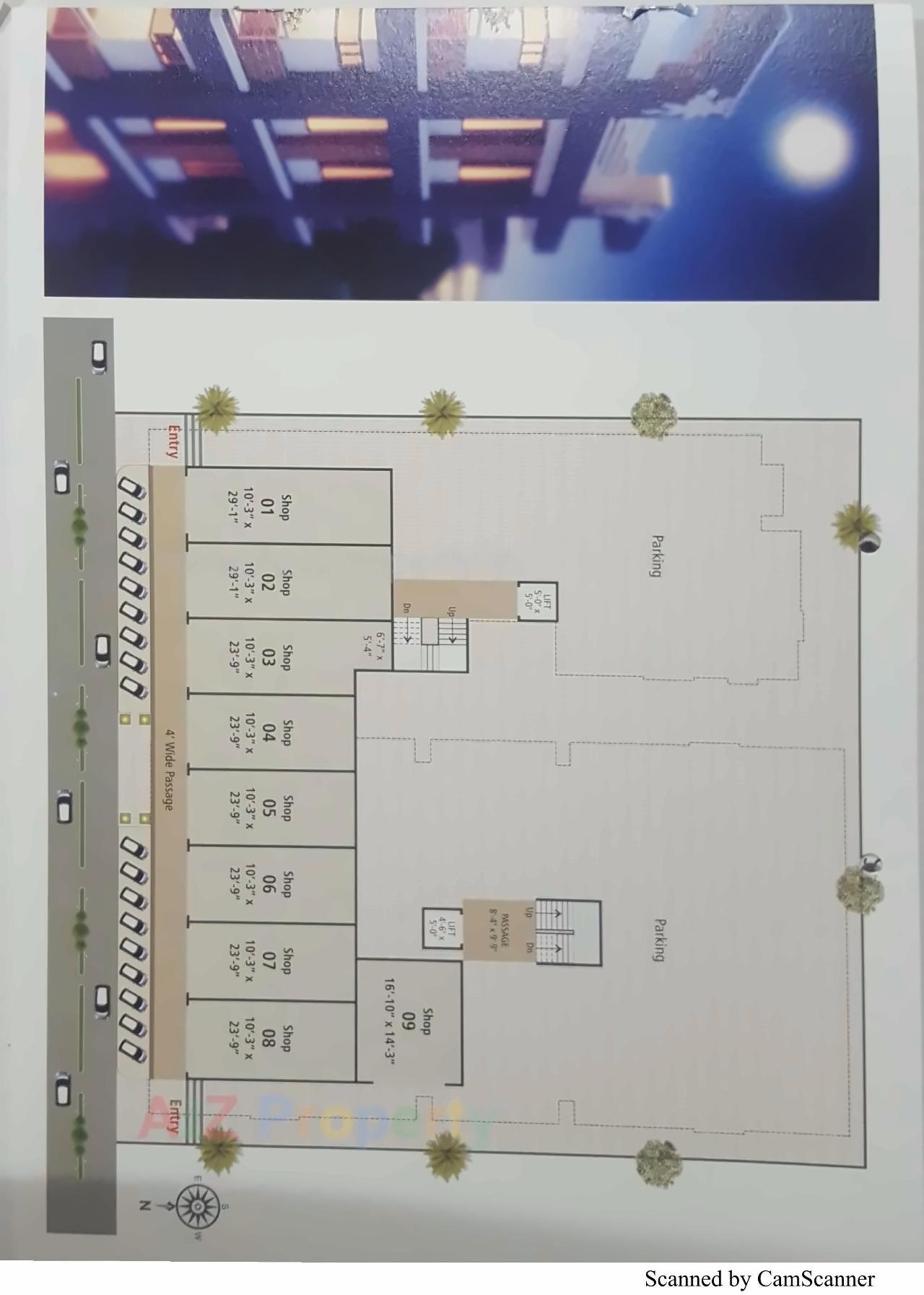 Layout of real estate project Kalash Residency located at Sama, Vadodara, Gujarat