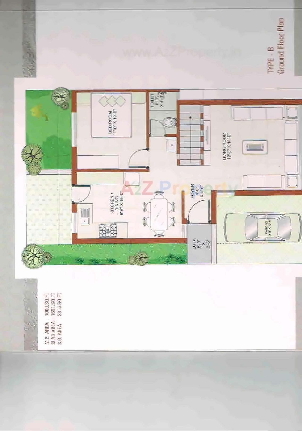 Layout of real estate project Kalash Square   Villas located at Khatamba, Vadodara, Gujarat