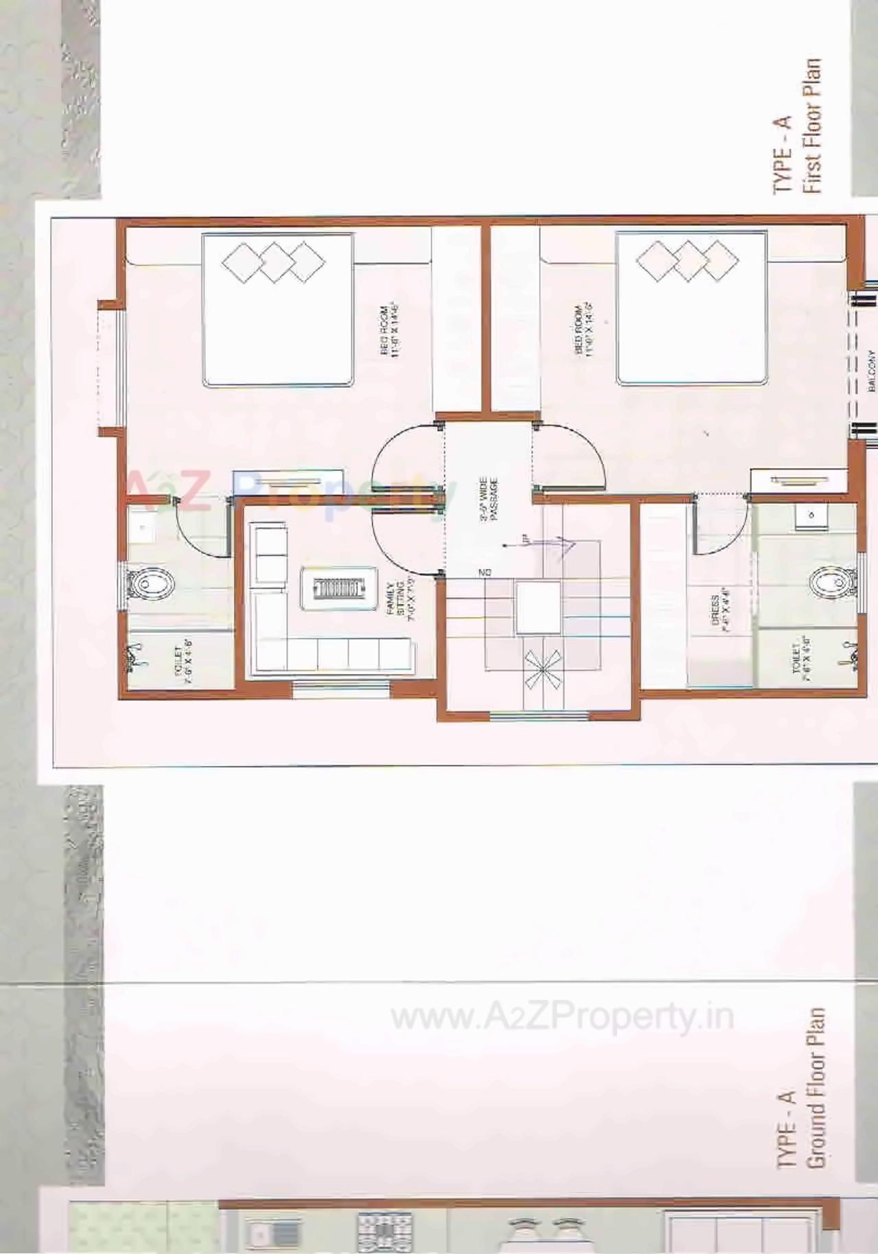Layout of real estate project Kalash Square   Villas located at Khatamba, Vadodara, Gujarat