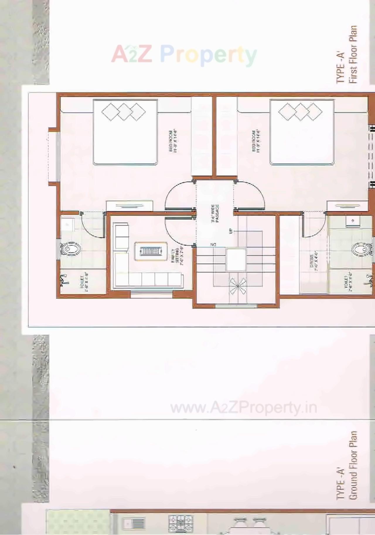 Layout of real estate project Kalash Square   Villas located at Khatamba, Vadodara, Gujarat