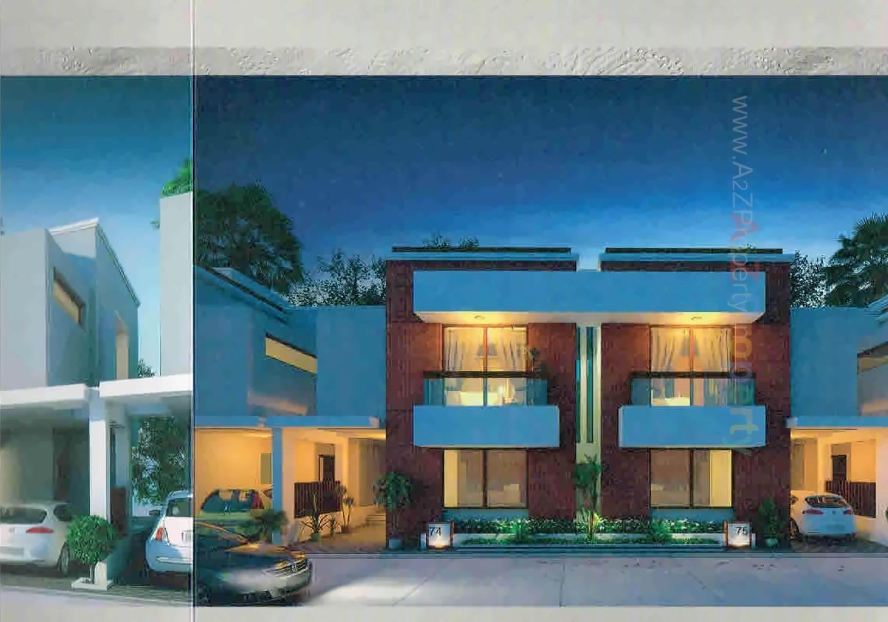 3D Elevation of real estate project Kalash Square   Villas located at Khatamba, Vadodara, Gujarat