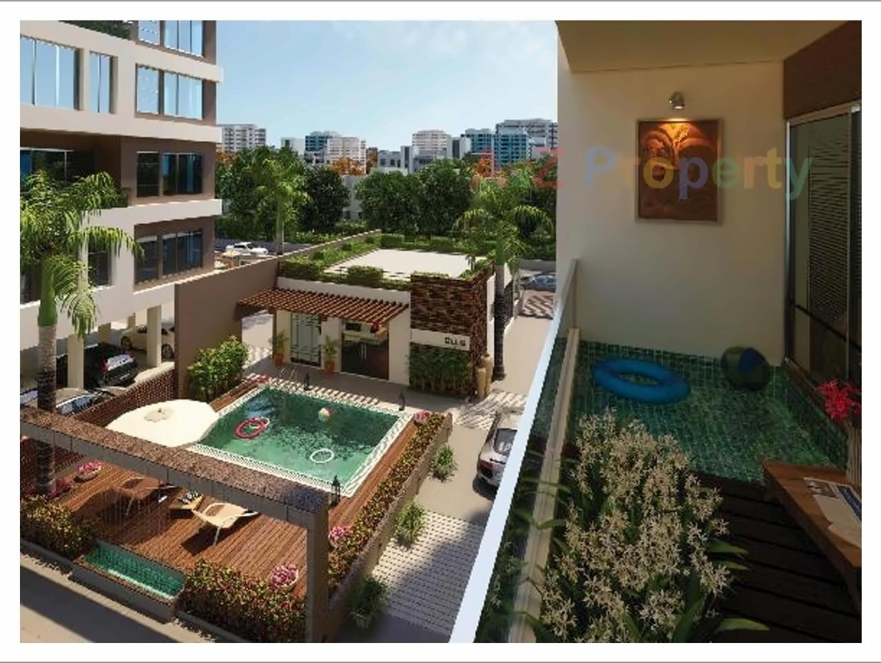 3D Elevation of real estate project Kalp Nishang located at Gotri, Vadodara, Gujarat