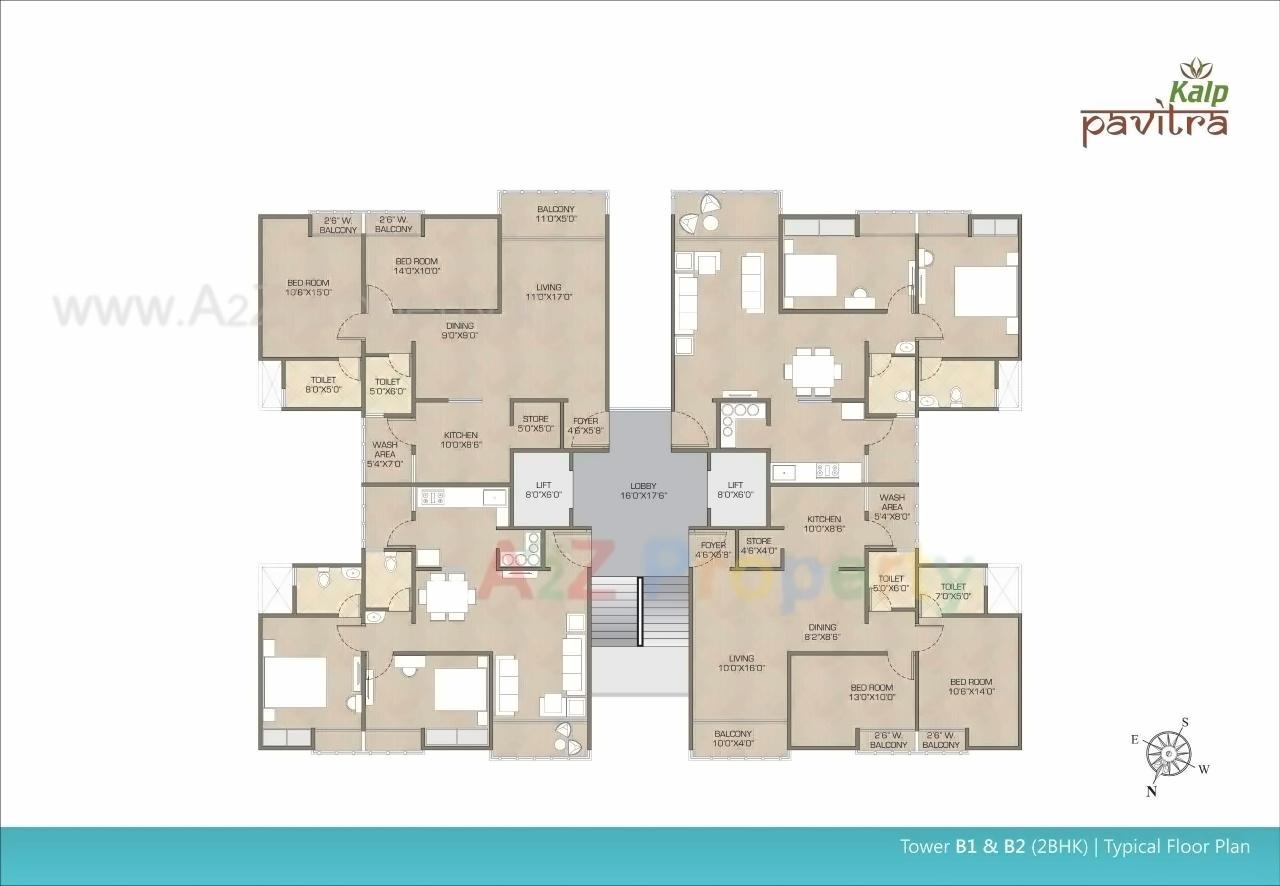 Layout of real estate project Kalp Pavitra located at Gotri, Vadodara, Gujarat