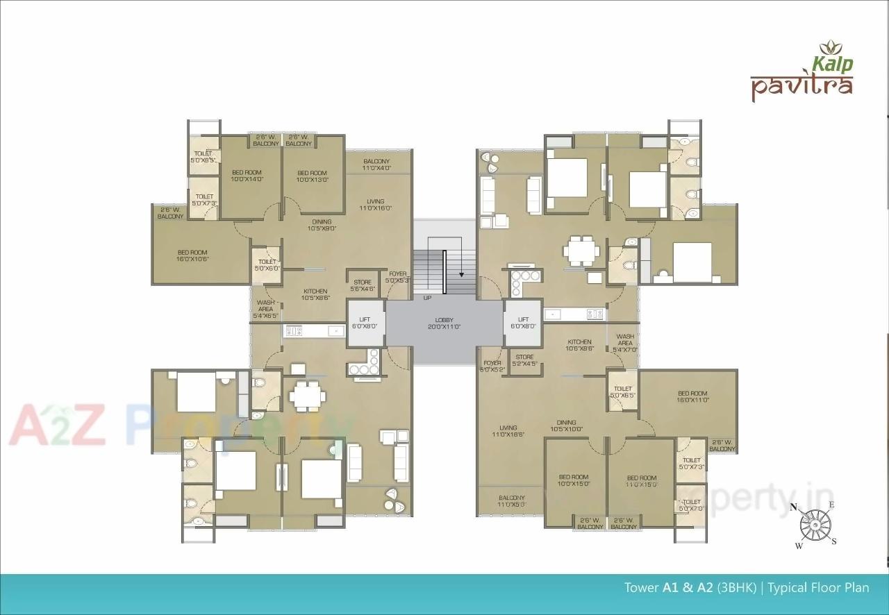 Layout of real estate project Kalp Pavitra located at Gotri, Vadodara, Gujarat