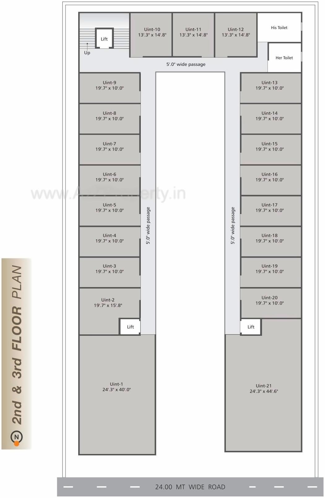 Layout of real estate project Kalyan Hub located at Jetalpur, Vadodara, Gujarat