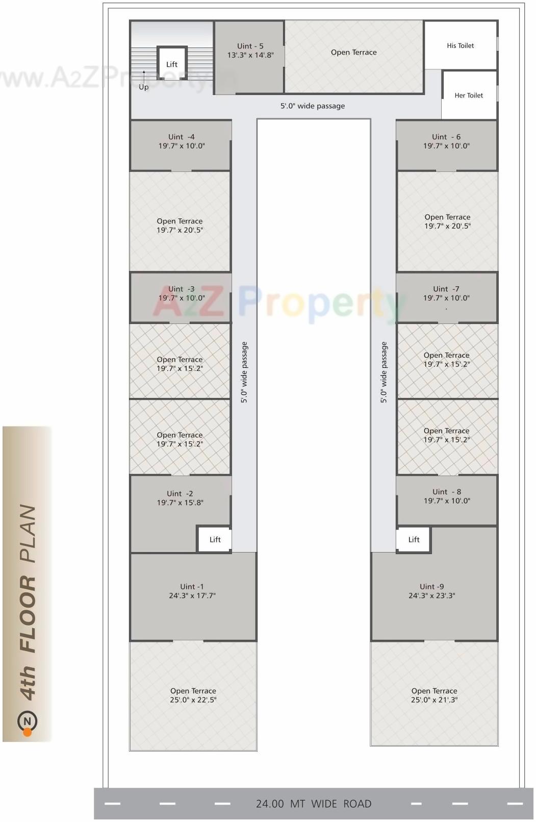 Layout of real estate project Kalyan Hub located at Jetalpur, Vadodara, Gujarat